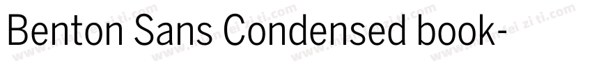 Benton Sans Condensed book字体转换